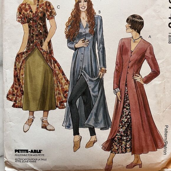 McCall's Pattern 6740 Women's Button Up Dress Size 6-8-10 Business Professional - Picture 2 of 5